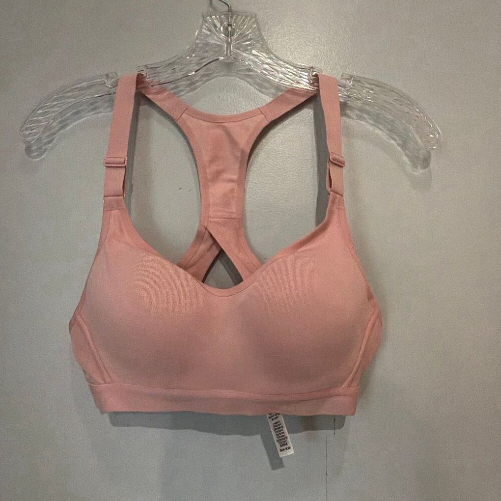 Victoria Secret Sport Incredible Sports Bra 32A Pink Adjustable Molded Cups #140